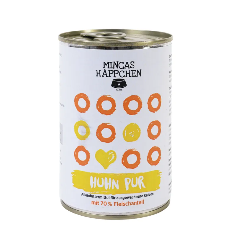 Ausverkauf MINCAS HÄPPCHEN Huhn pur 400 g